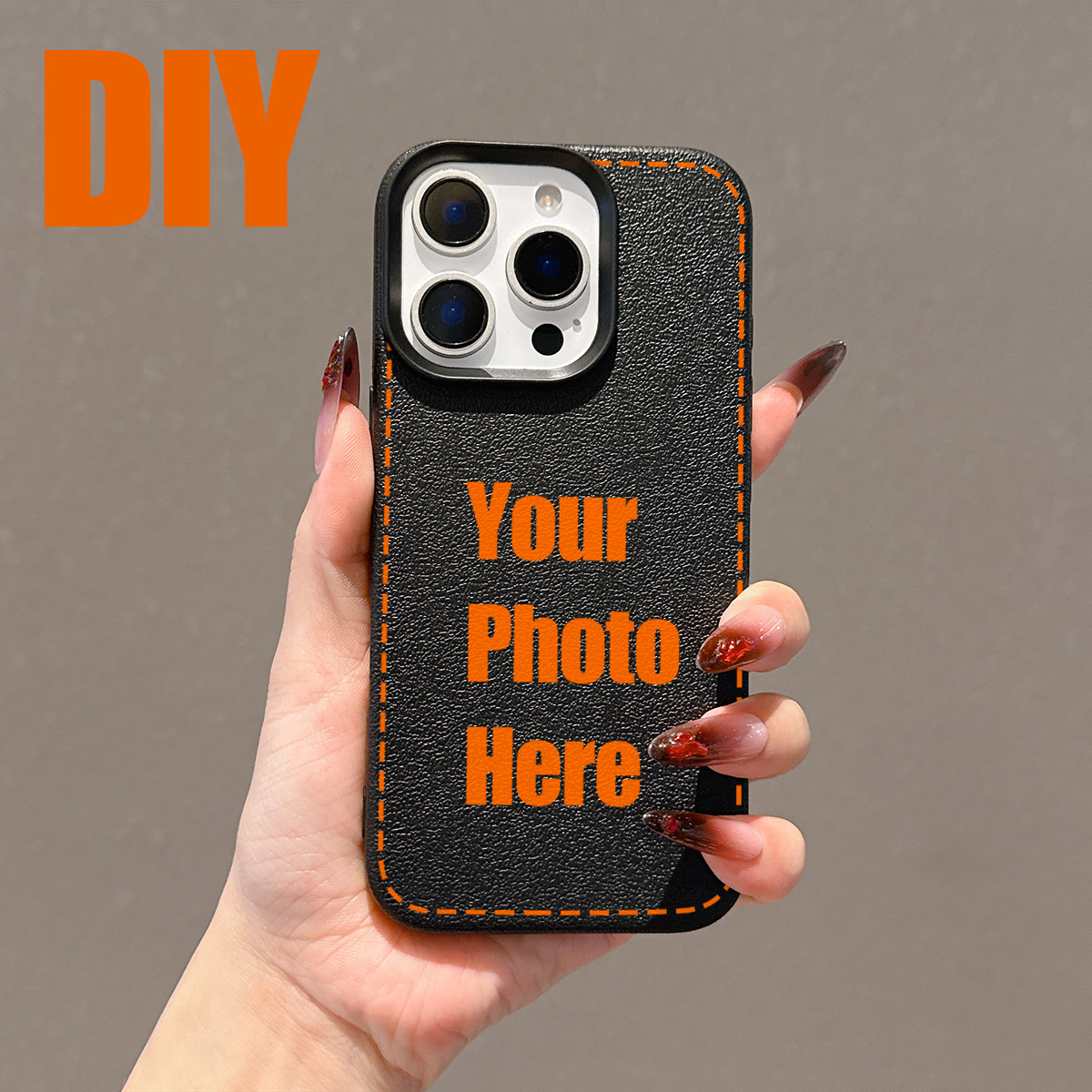 Vivo X200 - DIY Moda Özelleştirilmiş Lichee deri desenli