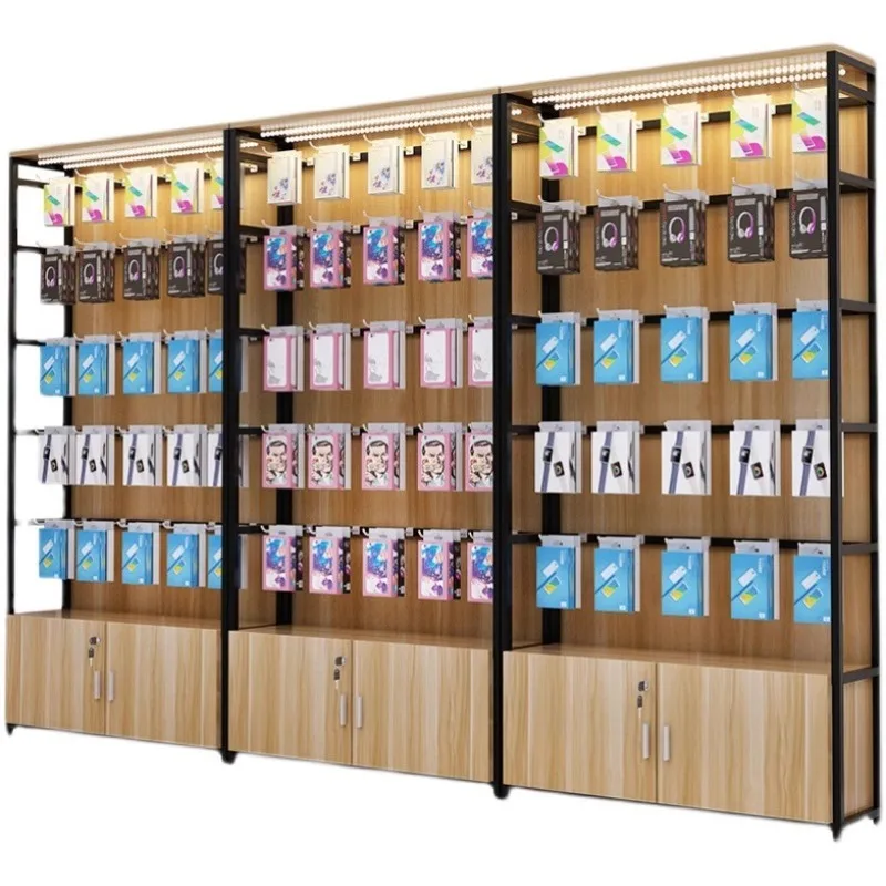 Phone Accessories Cabinet - Süpermarket Rafı, Ürün Sergileme Dolabı, Terlik,