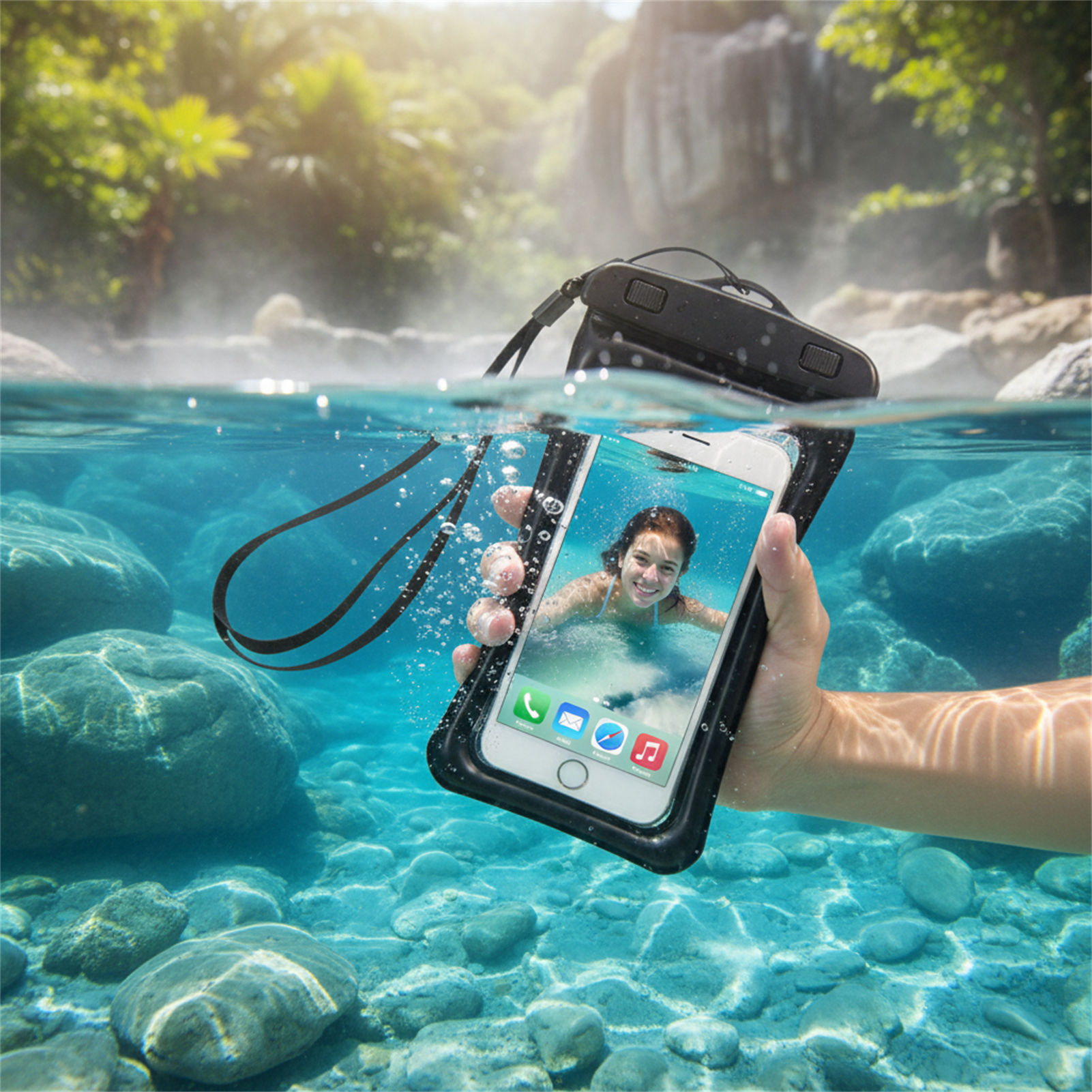 Mavi Siyah Su Geçirmez Telefon - Phone Accessories For Men incelemesi ve fiyatı